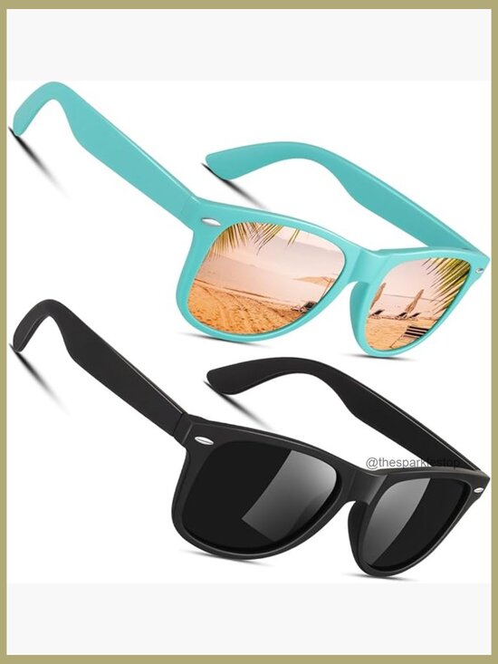 Polarized Sunglasses Retro Square Matte Finish UV400  display picture 1